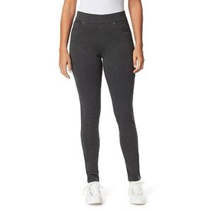 Gloria Vanderbilt Avery Slimming Pull-On Heather Grey Ponte Legging Pants